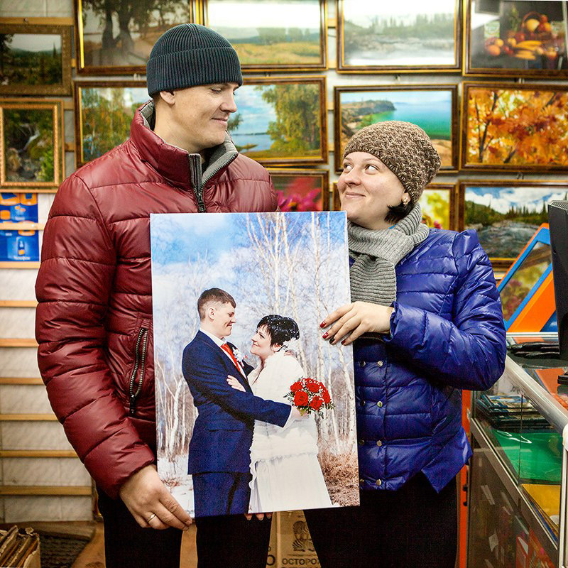 Печать фото на холсте Красноярск